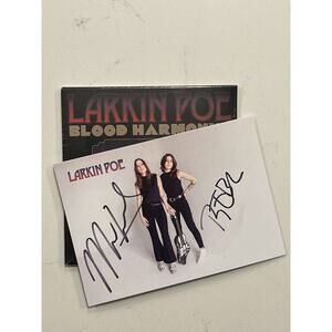 LARKIN POE SIGNED by Rebecca, Megan | BLOOD HARMONY | CD| AUTOGRAPHED Sealed